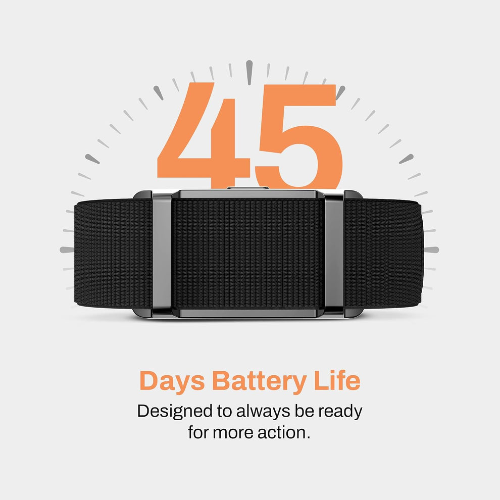Premium Metal Fitness Band | 45 Days Battery Life, Heart Rate, SpO2, HRV & Body Temp Monitor, Sleep Tracker, AI Health Analysis, Smart Notifications (Cosmic Black)