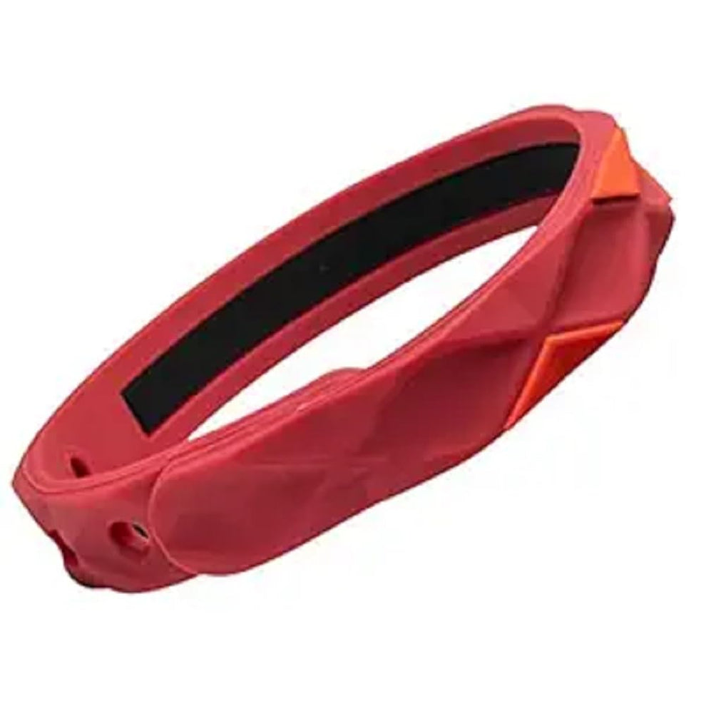 Silicone Anti-Static Negative Ion Wristband for Men & Women – Reusable Washable Balance Energy Sports Band (1 Pc, Red)