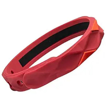 Silicone Anti-Static Negative Ion Wristband for Men & Women – Reusable Washable Balance Energy Sports Band (1 Pc, Red)