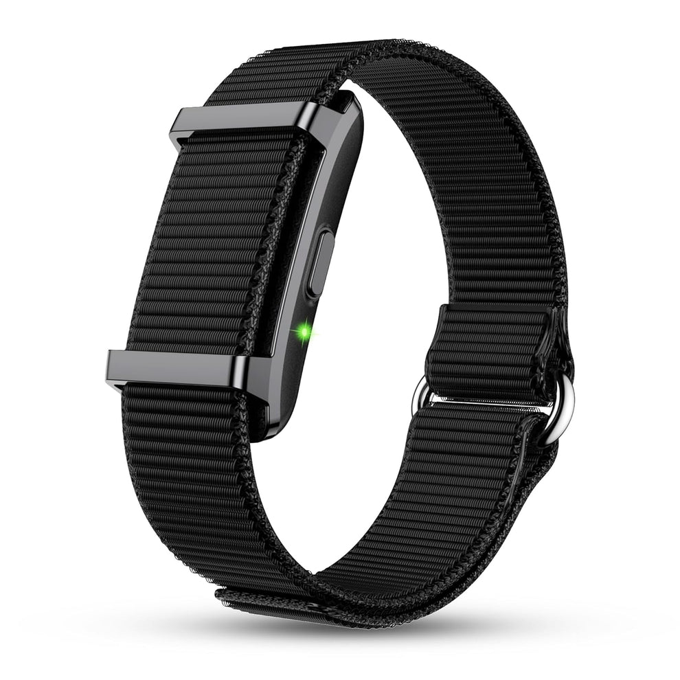 Premium Metal Fitness Band | 45 Days Battery Life, Heart Rate, SpO2, HRV & Body Temp Monitor, Sleep Tracker, AI Health Analysis, Smart Notifications (Cosmic Black)