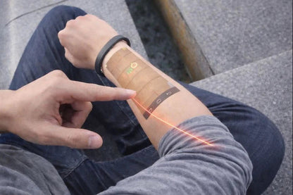 Cicret Bracelet wearable touchscreen device that projects and interacts with your skin, turning it into a smart, touch-sensitive surface.
