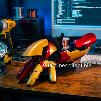 Cicret Bracelet LED voice-controlled arm with touch sensor cosplay costume accessory, featuring illuminated design and advanced controls.